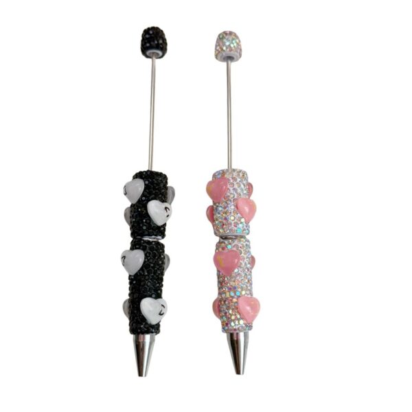 Wholesale Heart-shaped clay beaded pen