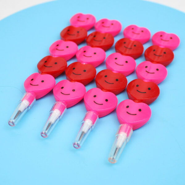 Wholesale Creative expression 2 color love sharpen-free pencil replaceable Core head pencil puzzle multi-block pencil