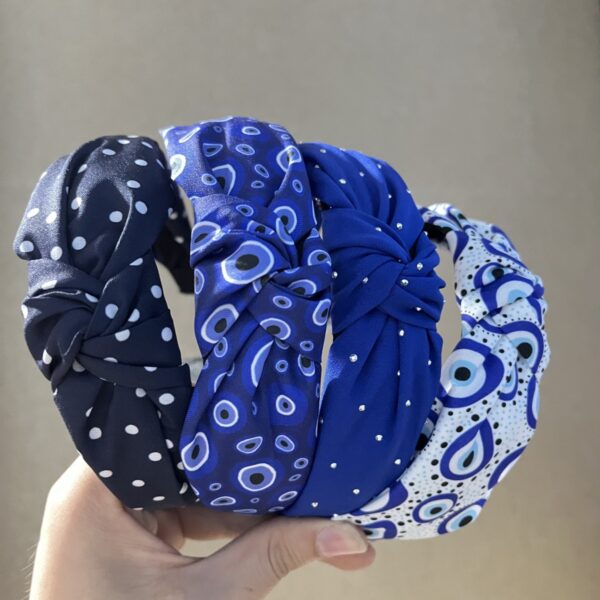 Wholesale Polka Dot Bow Headband for Women, Retro Square Scarf, Wide-Brimmed High Headband