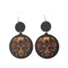 oly-1a51c07d0407e295bb856f1e2e30cf11 Wholesale Geometric Printed Pharaonic Image Vintage Wooden Earrings