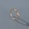 Wholesale Copper Plating Heart Artificial Gemstones Copper Rings