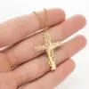 Wholesale Jewelry Fashion Cross 201 Stainless Steel 18K Gold Plated Plating Stainless Steel Necklaces