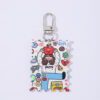 Wholesale 10pcs/pack Acrylic Printed Tag Pendant DIY Phone Chain Keychain