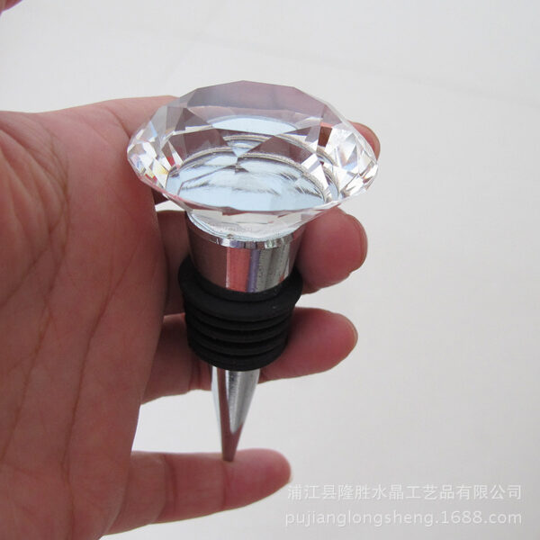 oly-1a862048534aeb93571f3ef452595e5d Wholesale 40mm crystal diamond wine bottle stopper a generation of wine bottle cap kitchen supplies