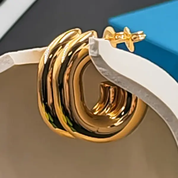 Wholesale Real Gold Plated 304 Stainless Steel PVD Coated Stone-Free Solid Color Waterproof Non Tarnish Simple Style Earrings For Women'S