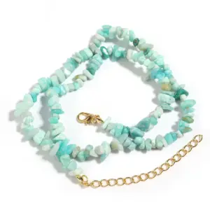 Amazonite / 43cm Long Tail Chain 5cm