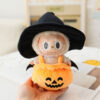 Wholesale Doll clothes keychain, Halloween hat, pumpkin costume doll