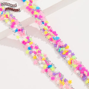 9 blue rose red purple light green yellow white snowflake diamond model / 1.5cm double-layer hot melt adhesive, colorful resin mixed adhesive strip