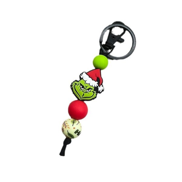 Wholesale Christmas Green Hair Monster Series Keychain OLY Exclusive