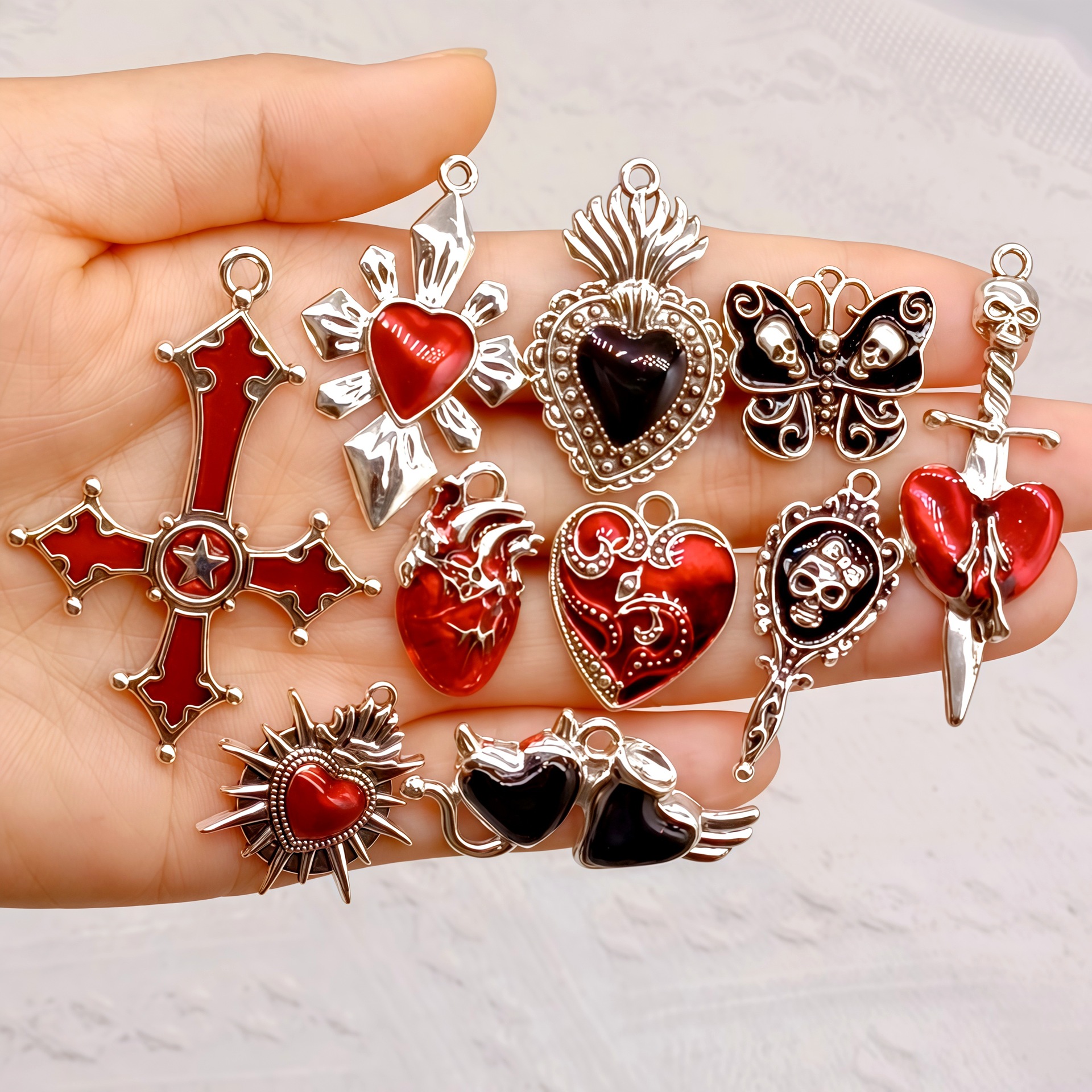Wholesale Gothic Heart Cross Sword
