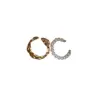 Fashion Heart Shape Flower Bow Knot Copper Zircon Open Ring In Bulk
