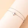 Simple Style Solid Color 304 Stainless Steel Chain Women'S Anklet