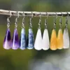 Wholesale 1 Pair Retro Water Droplets Plating Alloy Natural Stone Women's Drop Earrings