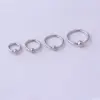 316L Stainless Steel Nose Rings & Studs Circle Waterproof Non Tarnish Surgical Steel Women'S Unisex