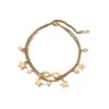 Wholesale Bohemian Fashion Personality Women's Foot Jewelry Straight Supply Stainless Steel Plated 18K Gold Non-fading Ankle Bracelet