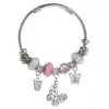 Wholesale Casual Elegant Classic Style Bear Butterfly 304 Stainless Steel Bangle In Bulk