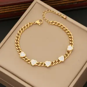 Love Chain / 2 # Bracelet 17.5+5cm