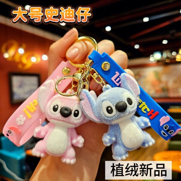 oly-1b118176784d45ab15d00eae61b5ed46 Wholesale Cartoon Stitch keychain cute boys and girls schoolbag pendant car key pendant blind box small gift