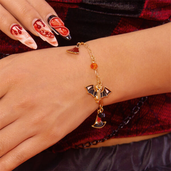 oly-1b122a66444e59c9bc6381d64e51806d Wholesale Pumpkin Ghost Paper Card Bracelet