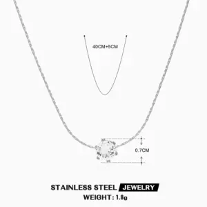 Steel 6-Claw Necklace