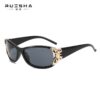 Wholesale 2024 European and American Cross-Border New Butterfly Decorative Sunglasses, Fashionable and Versatile, Personalized Glasses, High-End Sunglasses for Women, Trendy