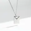 Wholesale Fashion Envelope Titanium Steel Plating Pendant Necklace