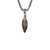 Wholesale Personality Sun Rune Wishing Stone Pendant Retro Personality Meteorite Colorblock Stainless Steel Chain Hip Hop Necklace