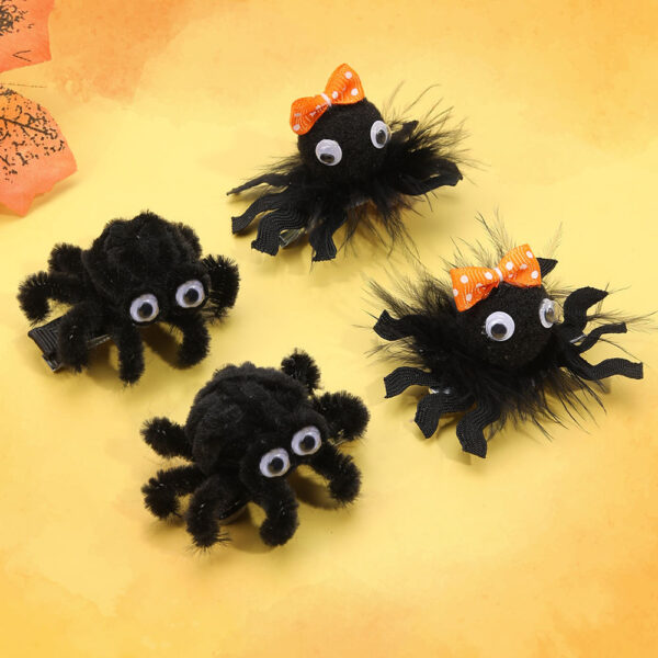 Wholesale Halloween children's cartoon plush hairpin