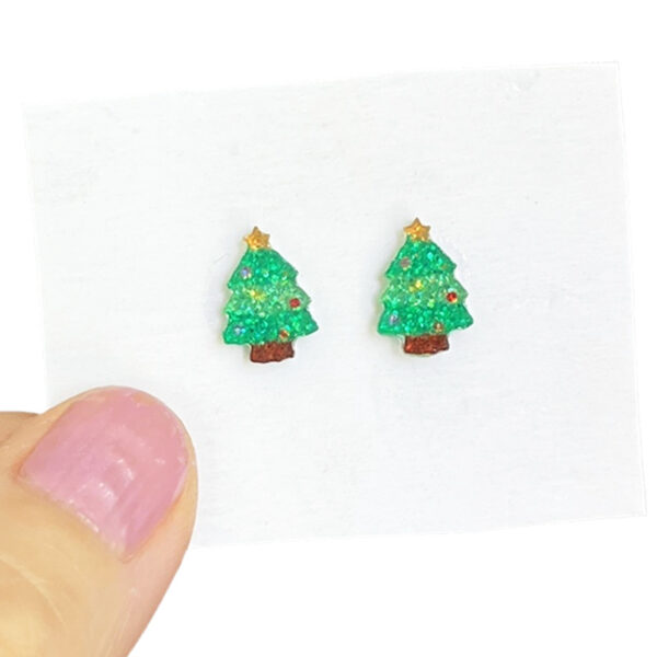 oly-1b47122050e6d7a6a1d64525031ed01f Wholesale Christmas tree bow gingerbread sparkly earrings