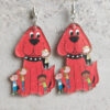 Wholesale Earrings Guitar Cat Elephant Puppy Cute Earrings Accessories