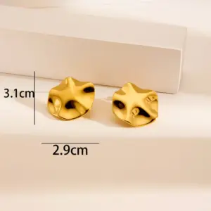 Pleated Round 2-Gold