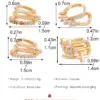 Wholesale 1 Piece Simple Style Geometric Plating Inlay Copper Rhinestones Gold Plated Silver Plated Ear Cuffs
