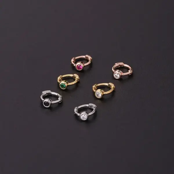 Ear Cartilage Rings & Studs Geometric Copper Plating