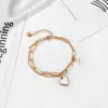 Wholesale PVD Coated Geometric Titanium Steel Waterproof Non Tarnish 304 Stainless Steel Bracelets