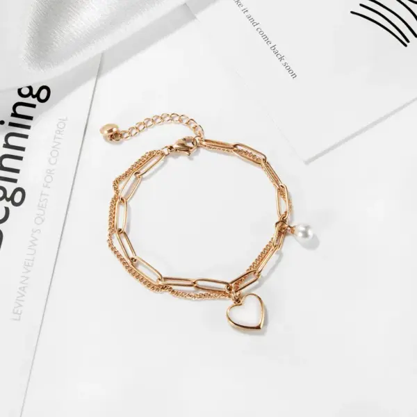 Wholesale PVD Coated Geometric Titanium Steel Waterproof Non Tarnish 304 Stainless Steel Bracelets