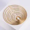 Wholesale PVD Coated 18K Gold Plated Round 304 Stainless Steel Exaggerated Waterproof Non Tarnish Hoop Earrings