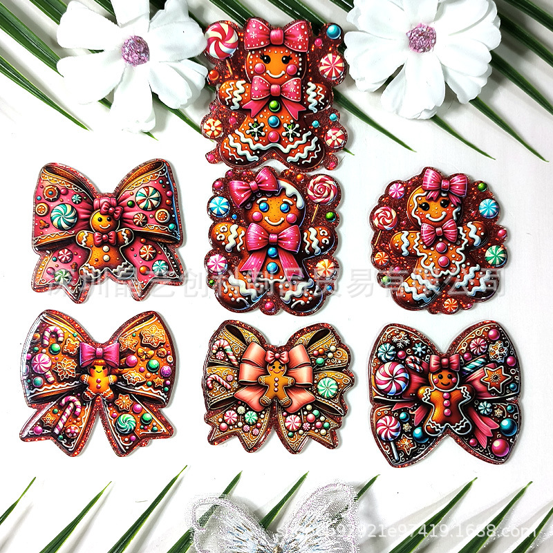 Wholesale Specializing in cross-border best-selling sequined acrylic DIY aessories and jewelry - Christmas cookie series, Jingyi Innovation Factory