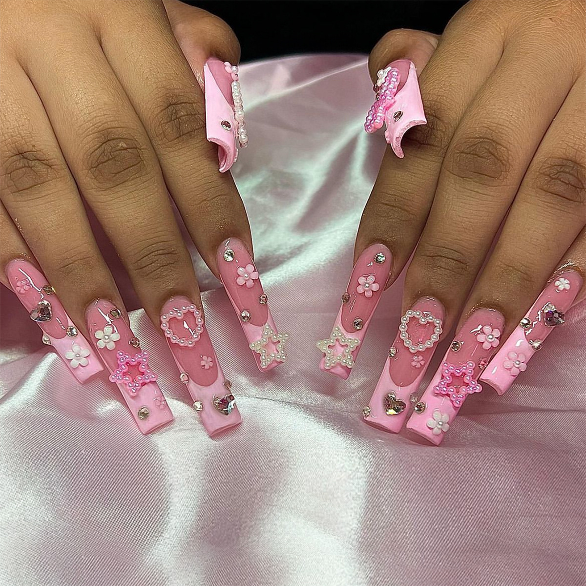 Wholesale Europe and the United States hand-worn armour pure hand-made French wder ill stars nail pieces long wear armour