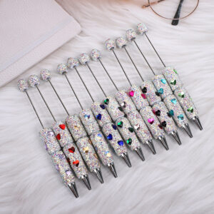 Wholesale Colorful Love Full Diamond Bead Pen