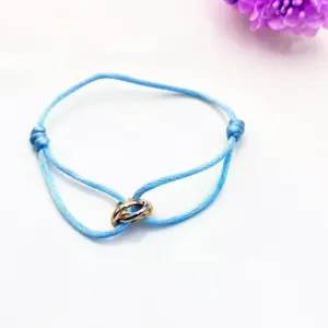 Lake Blue Three-Ring Bracelet