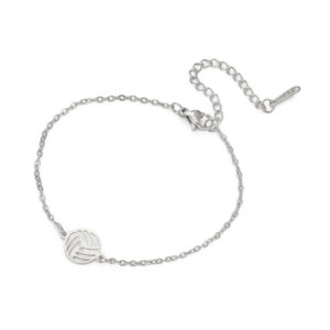 Steel color volleyball thin cross chain