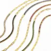 Wholesale Vintage Style Simple Style Geometric Titanium Steel Zircon Paperclip Chain Tennis Chain Bracelets In Bulk