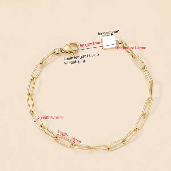 Wholesale PVD Coated Real Gold Plated 18K Gold 304 Stainless Steel Elegant Waterproof Non Tarnish 304 Stainless Steel Bracelets