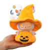 Wholesale Doll clothes keychain, Halloween hat, pumpkin costume doll