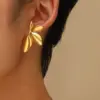 1 Pair Princess Cute Sweet Flower Flowers 304 Stainless Steel Imitation Gold Electroplating Ear Studs