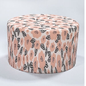 Hand drawn pink flowers