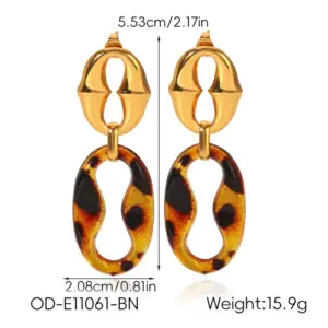 Leopard / Adjustable / Leopard Print Earrings 1