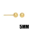 Wholesale 1 Pair Basic Simple Style Round Copper Plating 18k Gold Plated Ear Studs