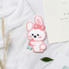 Wholesale Computer Embroidered Plush Bear Cloth Stickers Self-Adhesive Embroider Stickers DIY Bag Decoration Clothing Patch Stickers Wholesale Cute and Fun