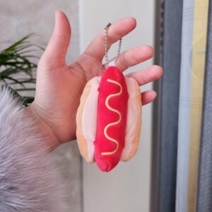 Hot Dog + bead chain / About 10cm